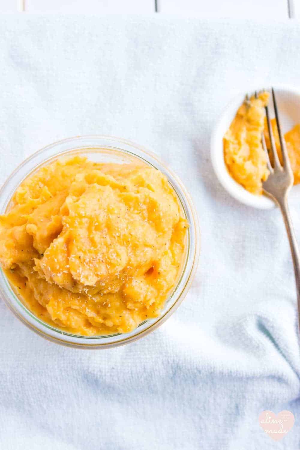Steamed Mashed Sweet Potatoes - Creamy and Fluffy