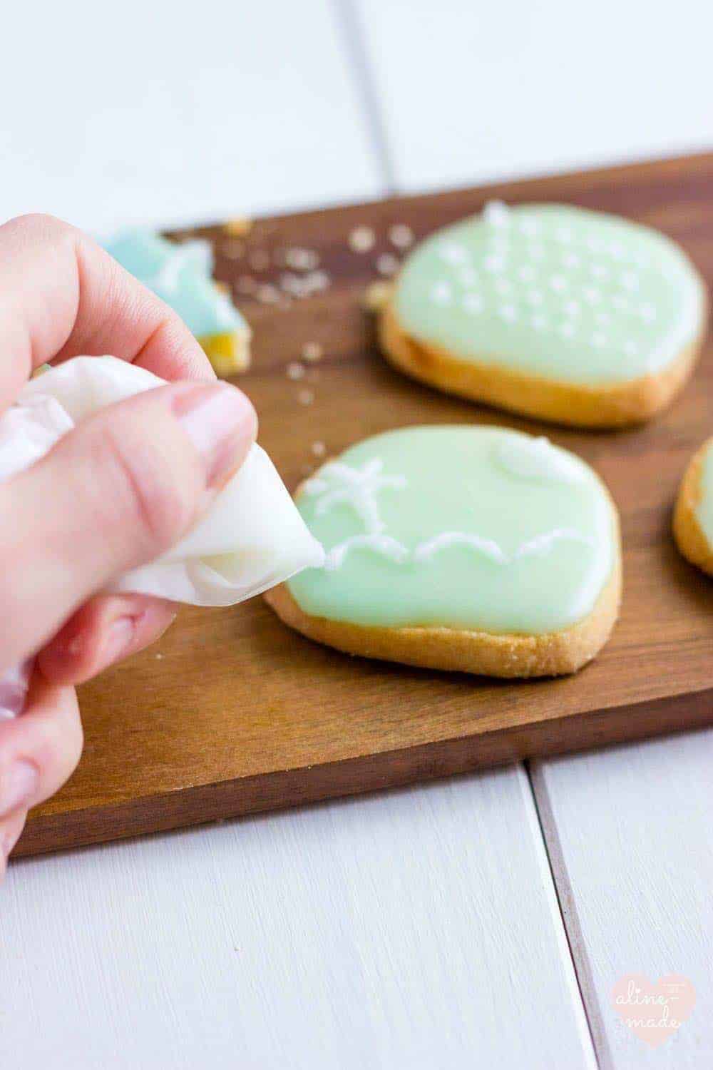 Glazed Cookies in Pastel - Decoration