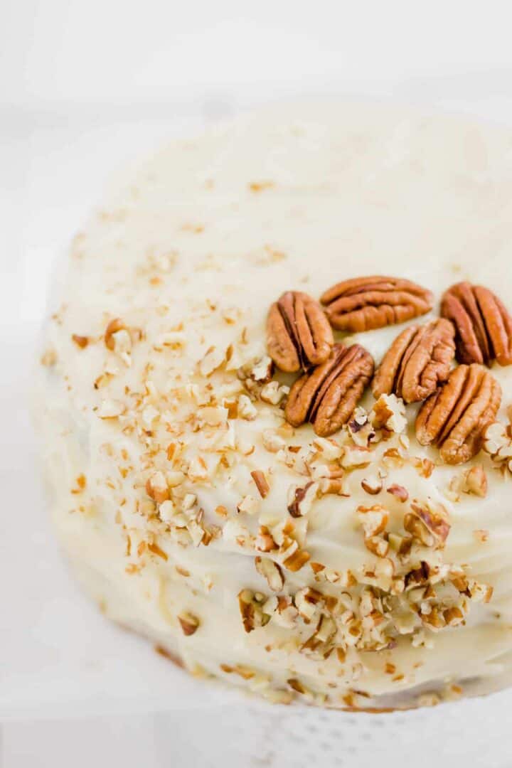 carrot cake with cream cheese frosting