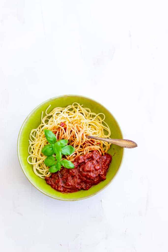 vegane spaghetti bolognese