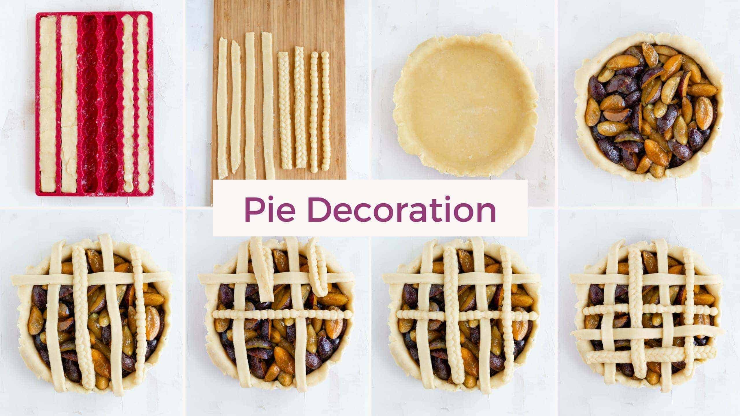 Plum Pie How to Decorate