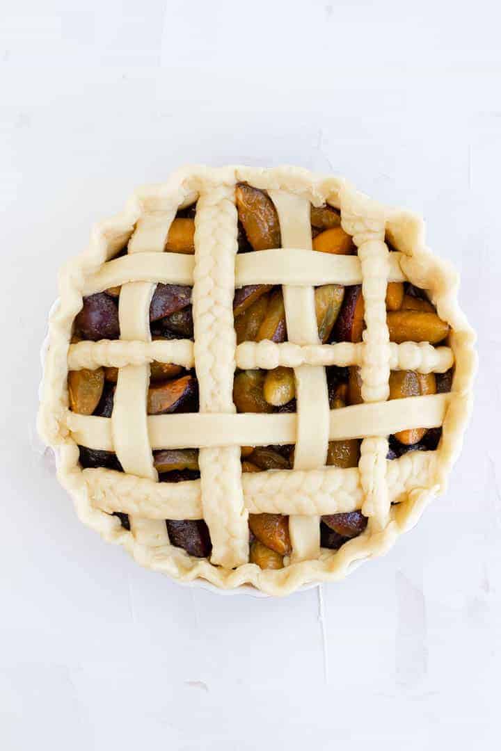 Pretty Plum Pie Recipe