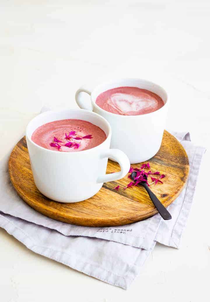 creamy vegan beetroot latte recipe