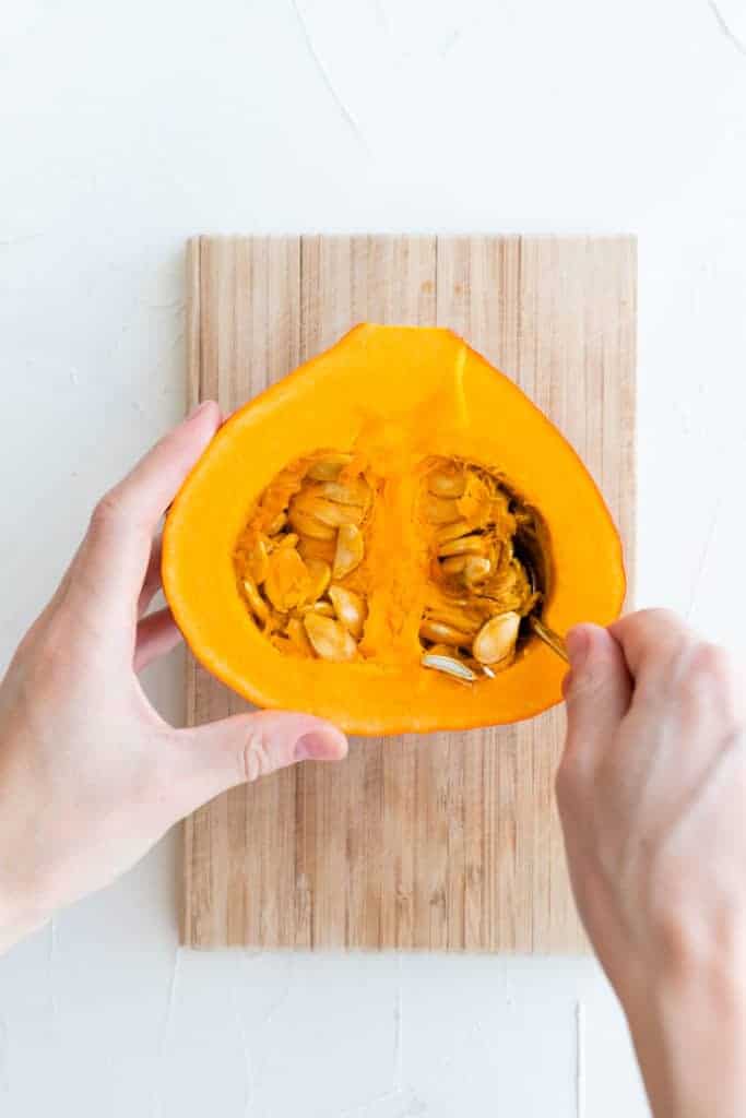 how to make pumpkin puree step 1