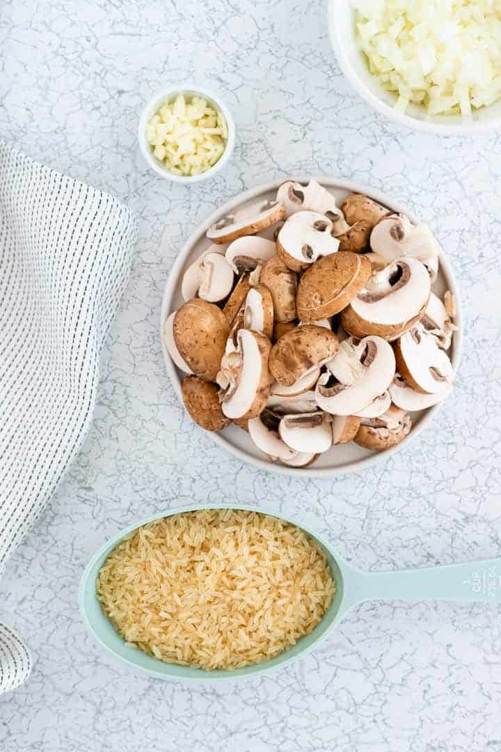 vegan mushroom rice recipe - vegan one pot meal
