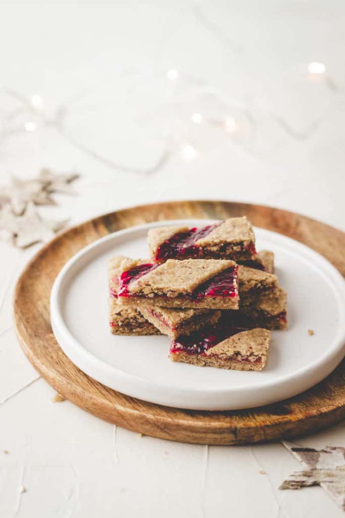 linzer tart cookies for christmas