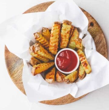 homemade baked french fries