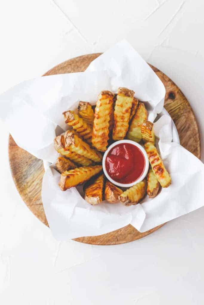 homemade baked french fries