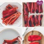 how to roast red peppers pinterest pin