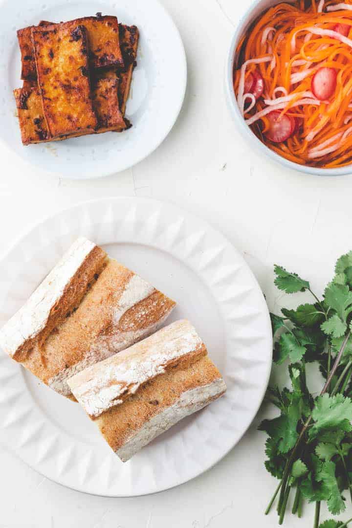 zutaten für banh mi sandwiches