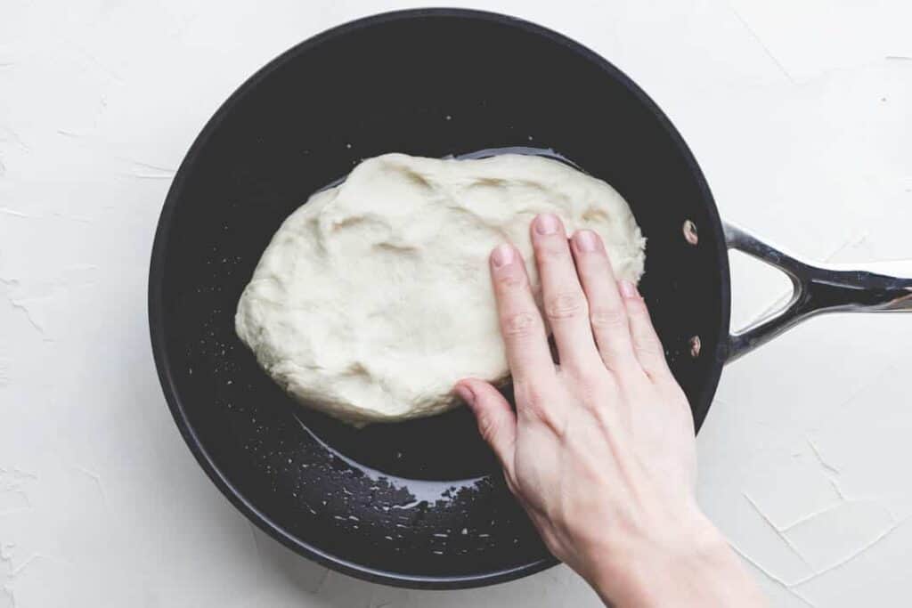 pan pizza dough recipe step 3