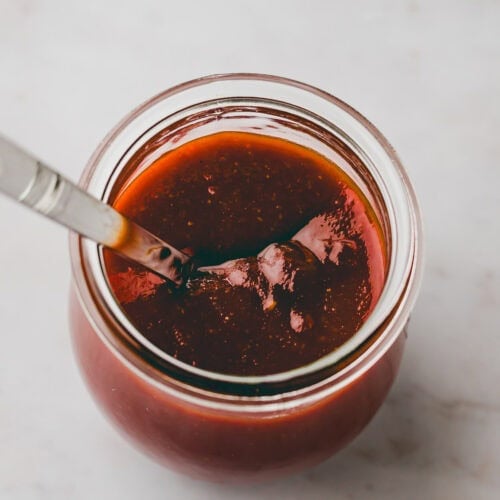 selbstgemachte bbq sauce ein einem weck glas