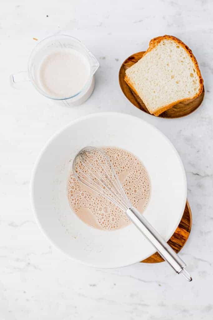 how to make vegan french toast step 1