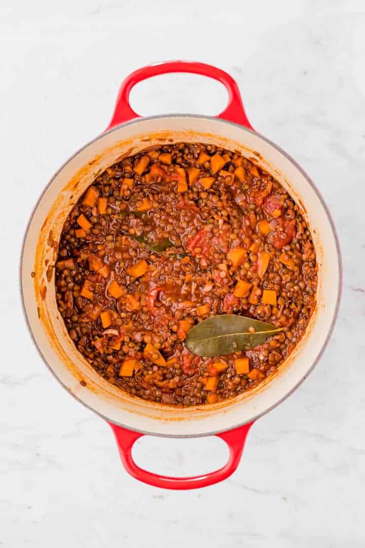 how to make lentil bolognese step 7