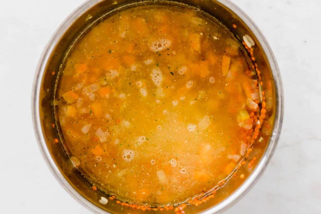 red lentil soup recipe step 4