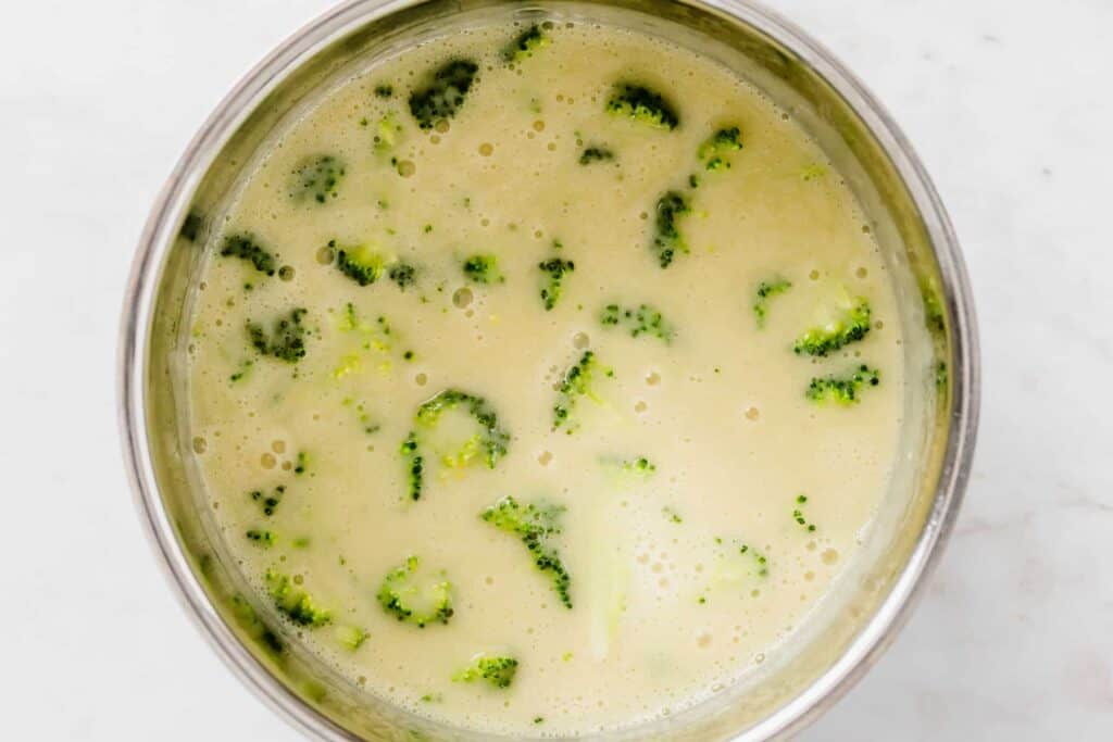 vegan broccoli potato soup recipe step 8