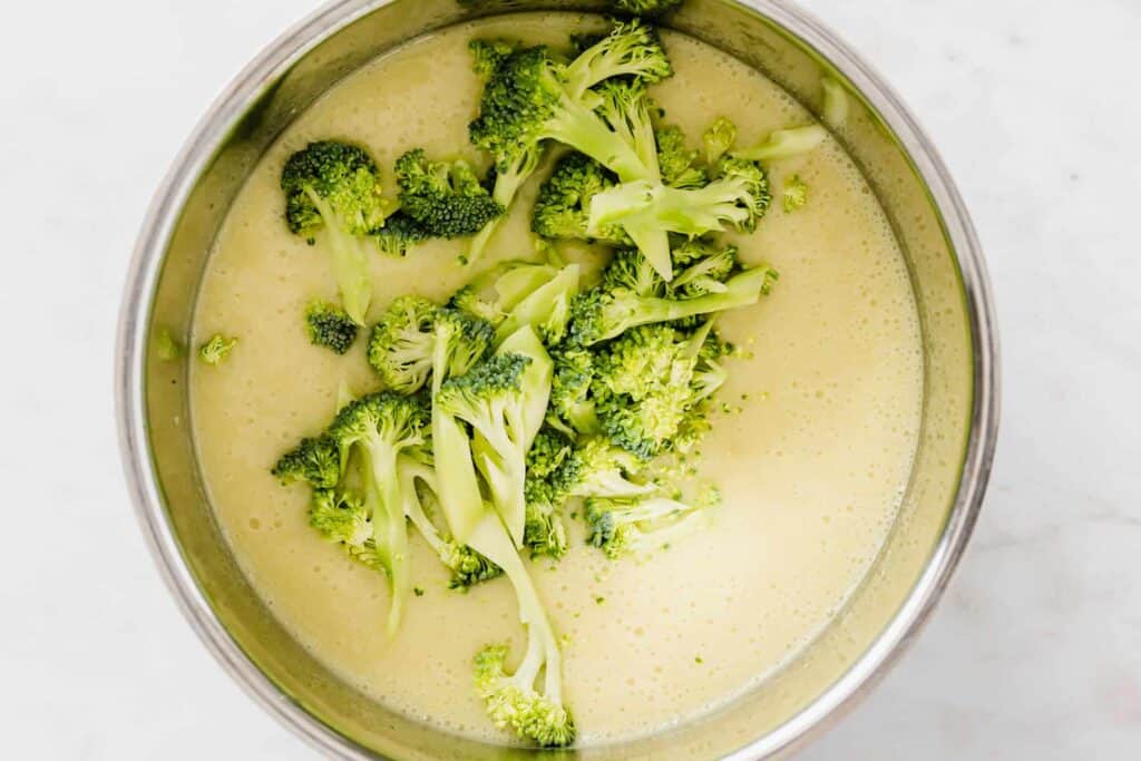 vegan broccoli potato soup recipe step 6