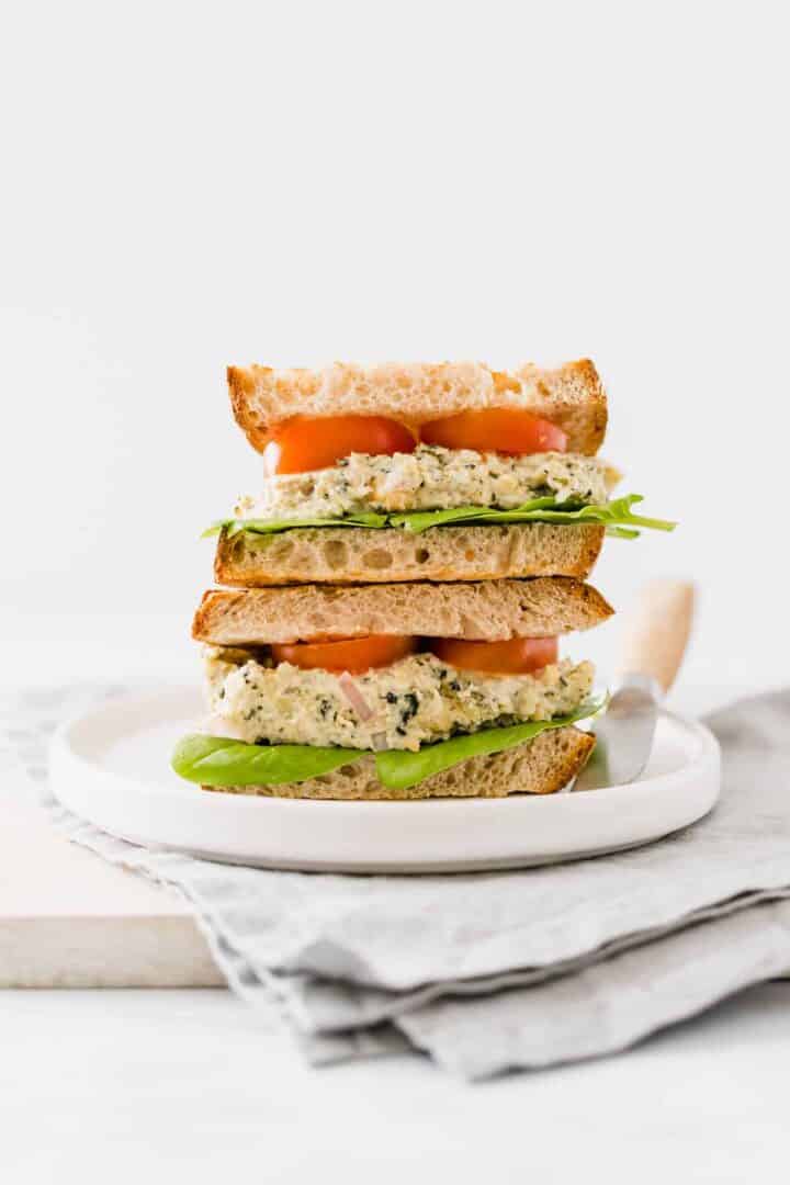 veganes thunfischsandwich