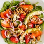 spinat erdbeersalat pinterest pin