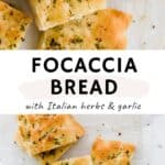 focaccia bread pinterest pin