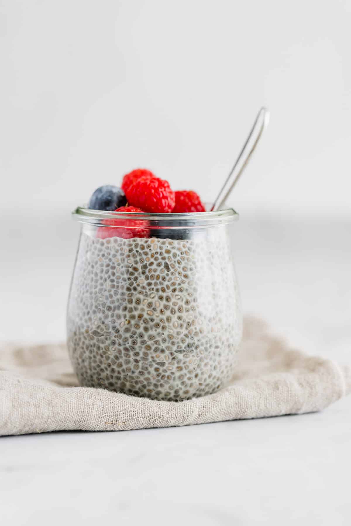 Chia Seed Porridge with Apricots - Forkful of Plants