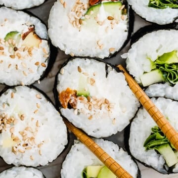 sushi macro shot