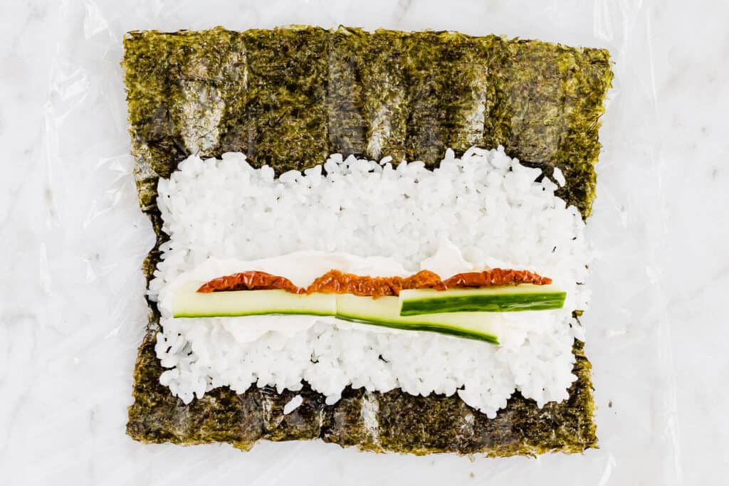 vegan sushi recipe step 4