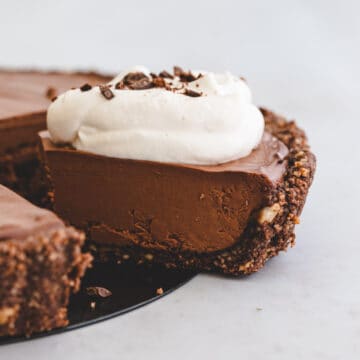 vegan chocolate tart