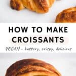 croissant recipe pinterest pin