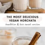 vegan horchata pinterest pin