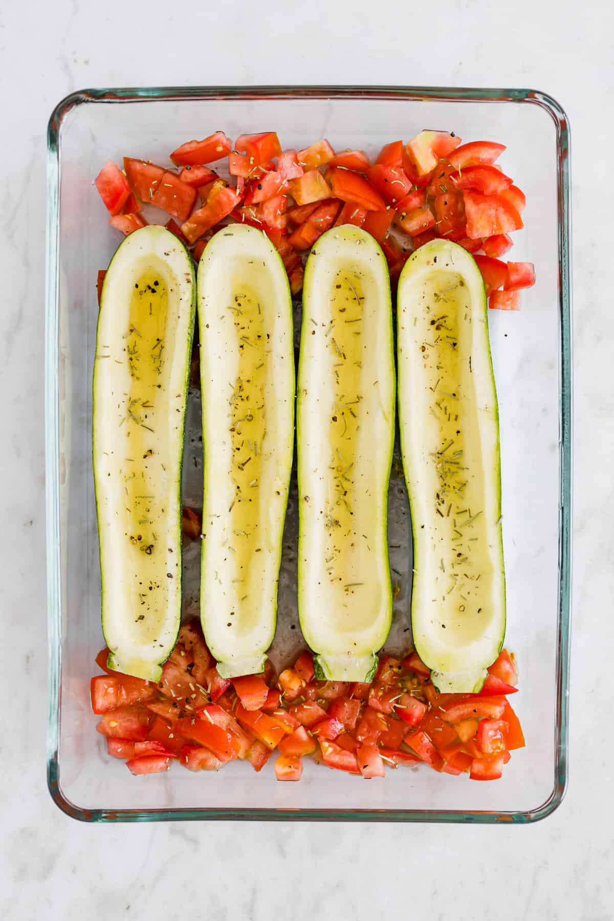 Vegetarisch Gefüllte Zucchini mit Reis | Aline Made