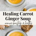 carrot ginger soup pinterest pin