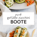 gefüllte zucchini pinterest pin