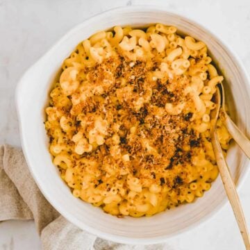 vegan pumpkin mac and cheese