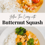butternut squash curry pinterest pin