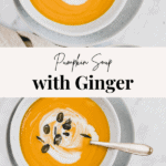 pumpkin ginger soup pinterest pin