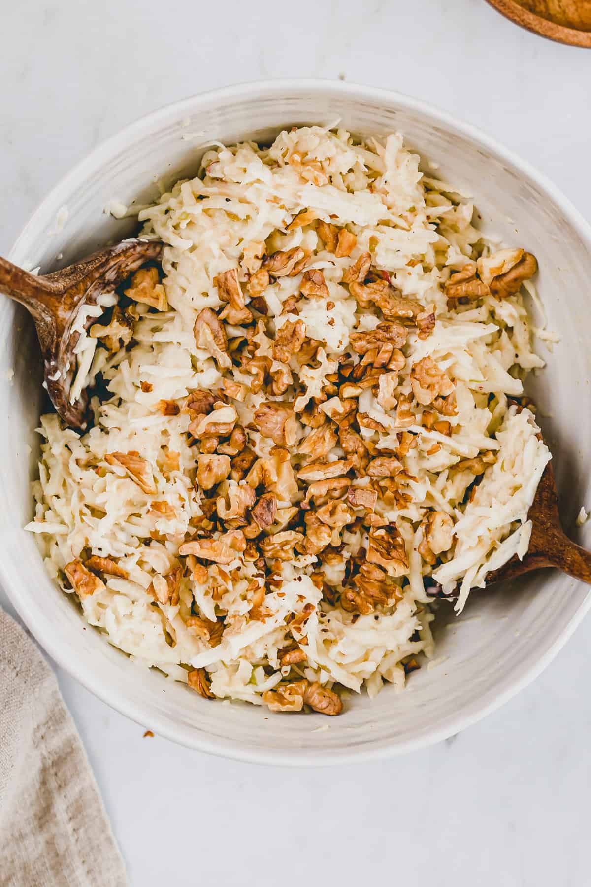 celery root salad with walnuts