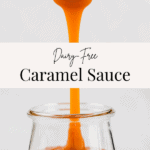 vegan caramel sauce pinterest pin