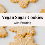 vegan sugar cookies pinterest pin