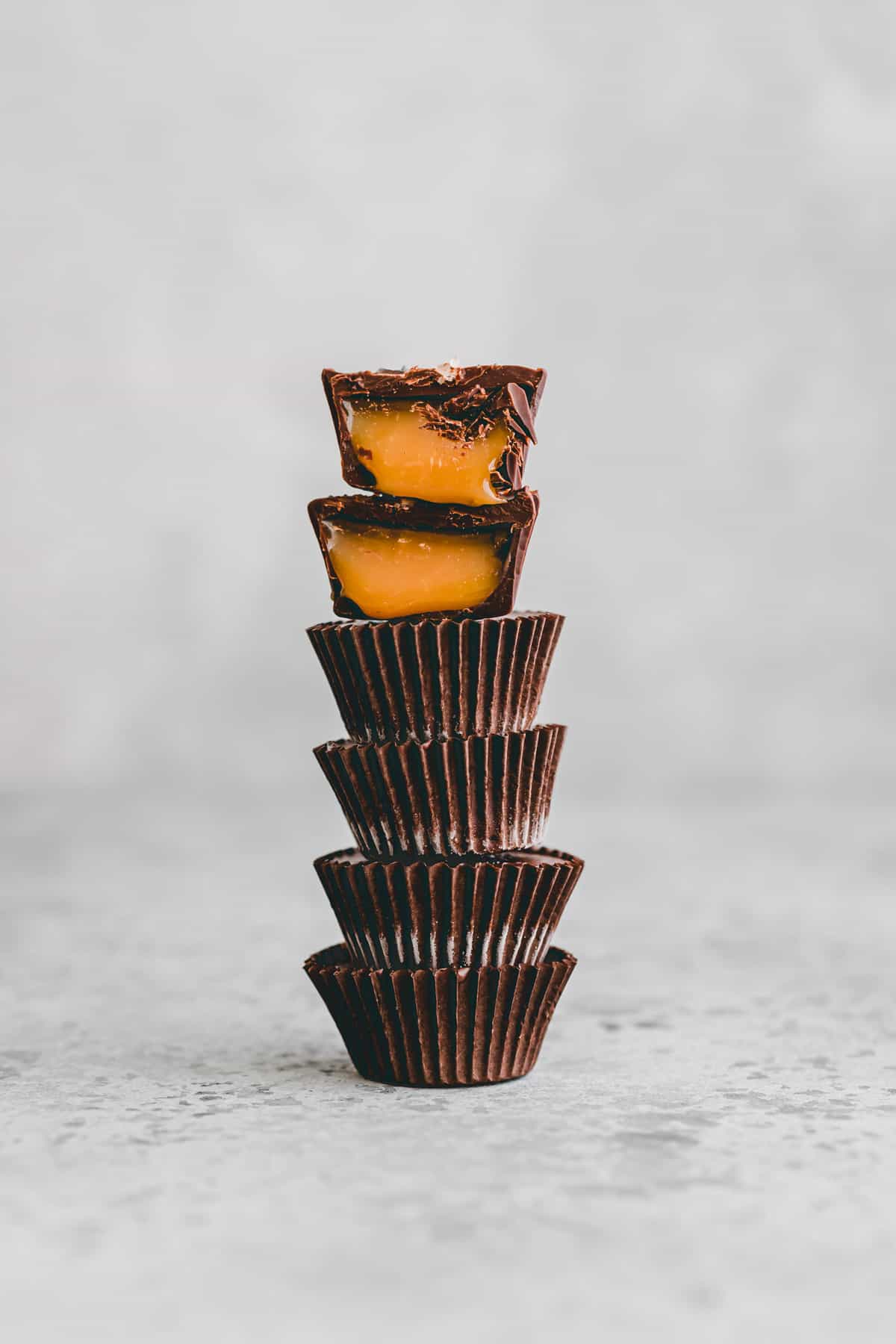 Salted Caramel Chocolate Cups