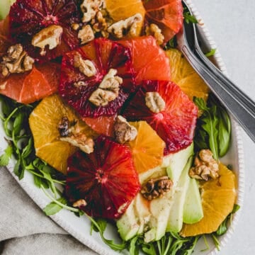 winter citrus salad with arugula