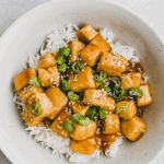 orange tofu pinterest pin