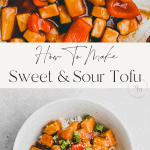 sweet & sour tofu pinterest pin