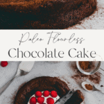 Flourless Chocolate Cake Pinterest Pins