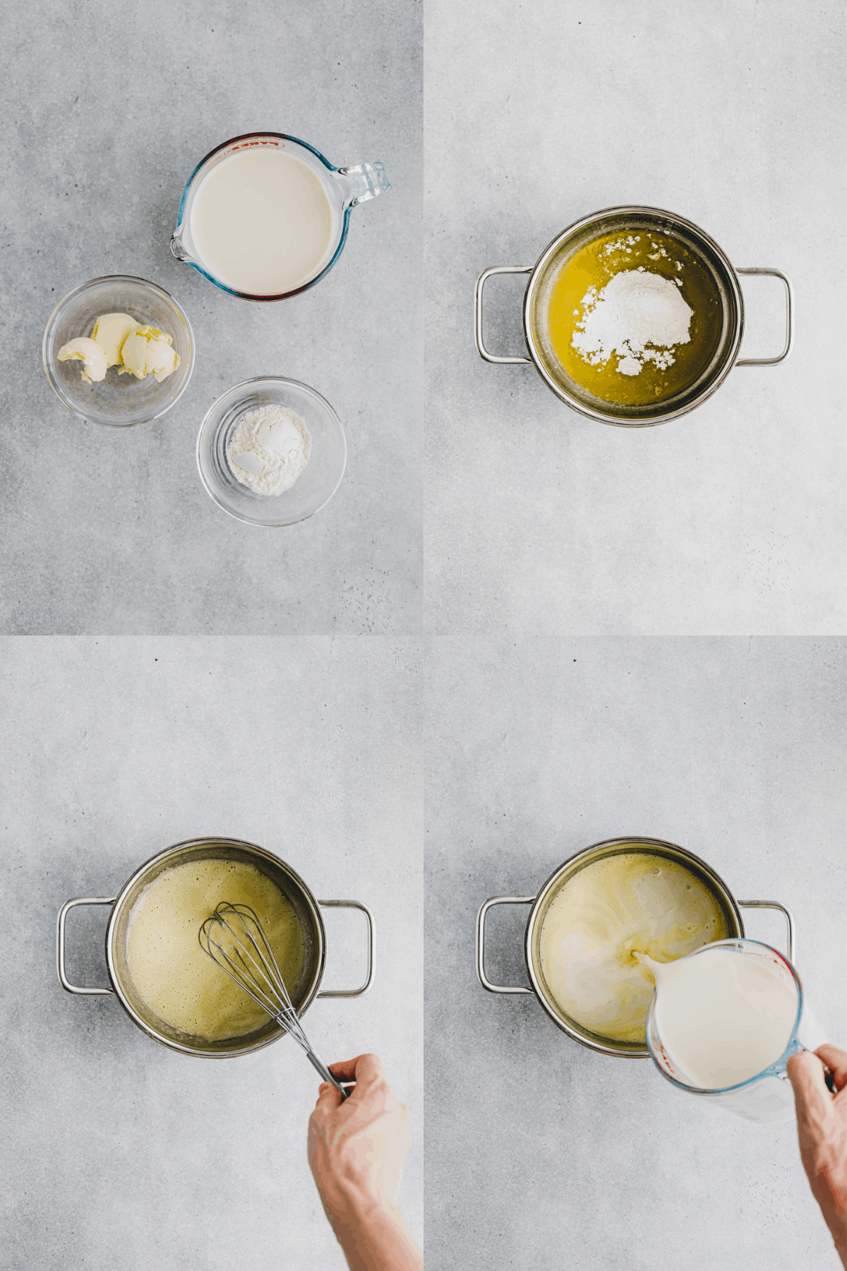 Vegan Bechamel Sauce Recipe Step 1-4