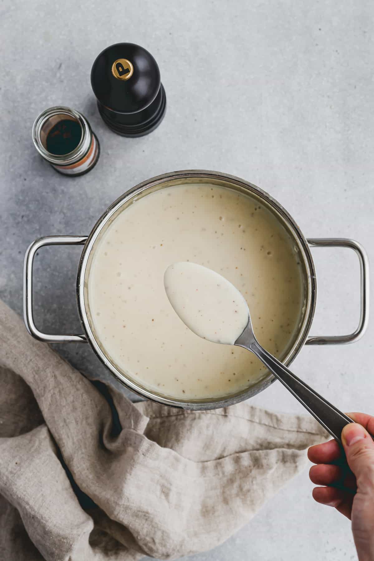 homemade vegan bechamel sauce