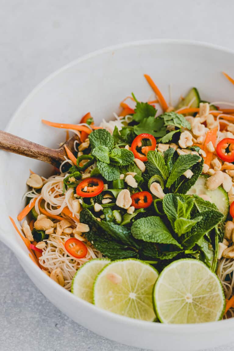 Vermicelli Noodle Salad (vegan glutenfree healthy) Aline Made