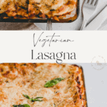 vegetarian lasagna pinterest pin