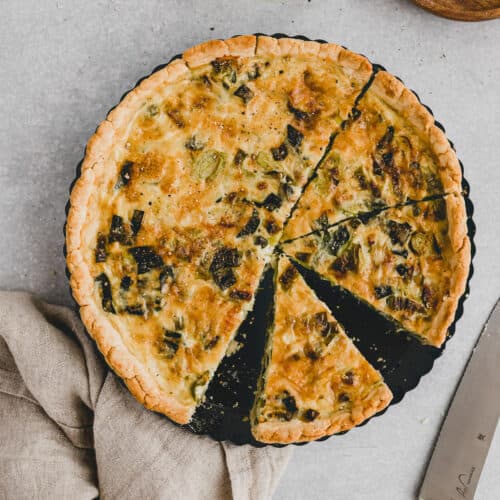 Vegetarische Lauch-Quiche mit Käse (inkl. Teig-Rezept) | Aline Made