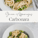 Asparagus Carbonara Pinterest Pin